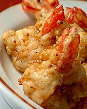 Picture: garlic-peppered prawns